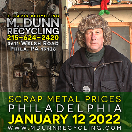 Scrap Metal Philadelphia FAQ: Solar Panels, Plastic Bottles, Plastic Bags and Stripping Wire We answer the most commonly asked questions by our patrons by M Dunn Recycling with Joe Kairis. We're located at 3611 Welsh Road Philadelphia PA 19136 215-624-2420. Always call for CURRENT PRICES.