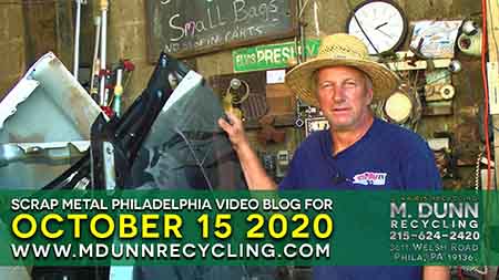 Scrap Metal Prices Video Blog Philadelphia October 15, 2020