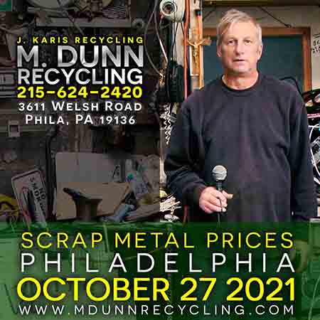Cash for your Scrap Metal in Philadelphia PA & New Jersey. This week: Old Brass Radiator, Seal Units, Stainless Steel Fire Extinguisher, and a Large Heavy Brass Gear. Make extra money bringing in scrap metal such as Aluminum Siding, Aluminum Car parts, Aluminum Cans, Brass, Copper, Lead Batteries, Aluminum Wheels, Romex Wire, Copper Extension Cords and more