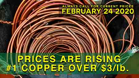Northeast Philadelphia Scrap Metal Prices for Feb 24th 2021. Prices have started to rebound so call 215-624-2420 so you know the most up to date prices. We pay Cash for ALUMINUM CANS AND COPPER. Come in to see us with your scrap at J Kaiis Recycling formerly M Dunn Recycling Center located at 3611 Welsh Road Philadelphia PA 19136 