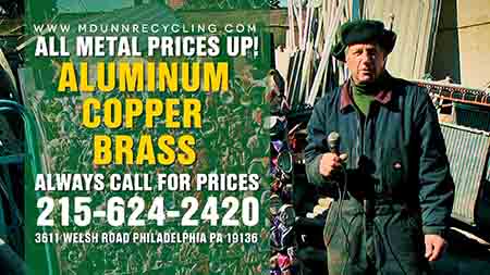 Northeast Philadelphia Scrap Metal Prices Cash for ALUMINUM CANS AND COPPER M Dunn Recycling Center 3611 Welsh Road 19136 We buy Aluminum Cans Copper