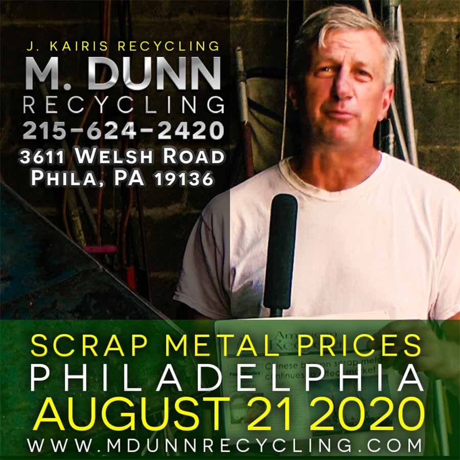 M Dunn Recycling Center Philadelphia Scrap Metal Prices Video Blog Oct 15, 2020 featuring Aluminum Car Parts, and parts which can be recycled on cars